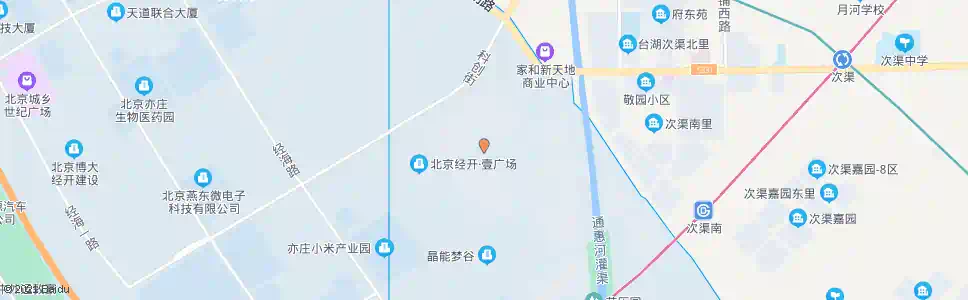 北京经海七路_公交站地图_北京公交_妙搜公交查询2025