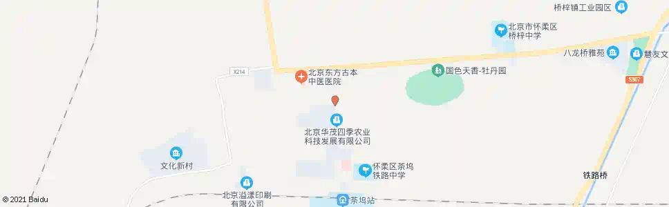 北京东茶坞道口_公交站地图_北京公交_妙搜公交查询2025