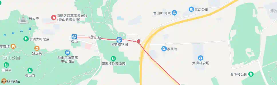 北京香泉环岛_公交站地图_北京公交_妙搜公交查询2025