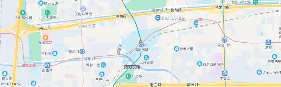 北京荔景园南_公交站地图_北京公交_妙搜公交查询2025