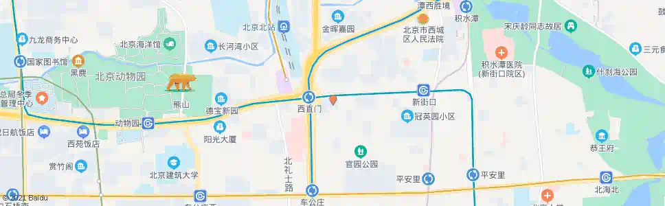 北京消防队路口_公交站地图_北京公交_妙搜公交查询2025
