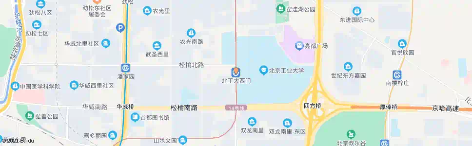 北京良乡西门(北)_公交站地图_北京公交_妙搜公交查询2025