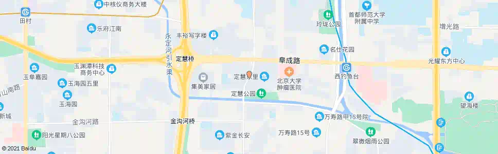 北京定慧寺南_公交站地图_北京公交_妙搜公交查询2025
