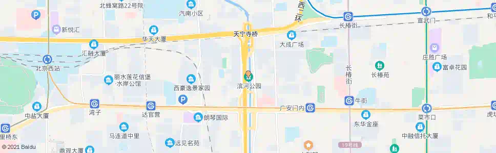 北京广安门北_公交站地图_北京公交_妙搜公交查询2025