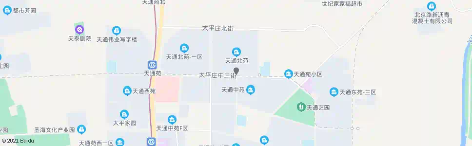 北京天通苑北二区南门_公交站地图_北京公交_妙搜公交查询2025
