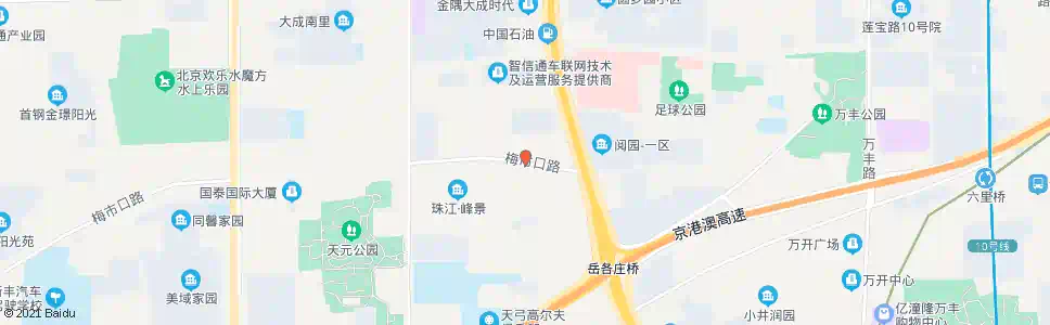 北京梅市口路东口_公交站地图_北京公交_妙搜公交查询2025