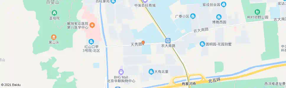 北京天秀花园_公交站地图_北京公交_妙搜公交查询2025