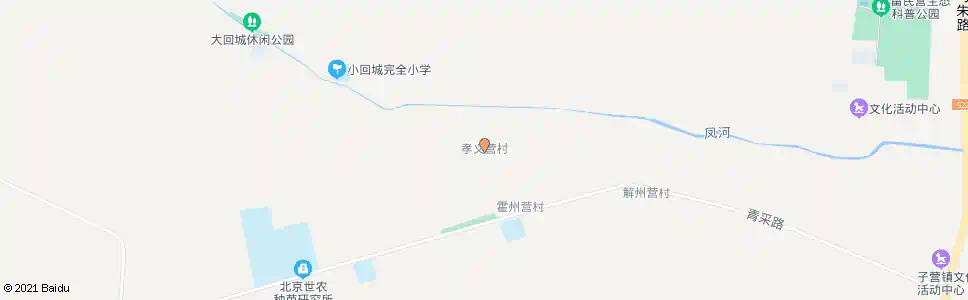 北京孝义营_公交站地图_北京公交_妙搜公交查询2025