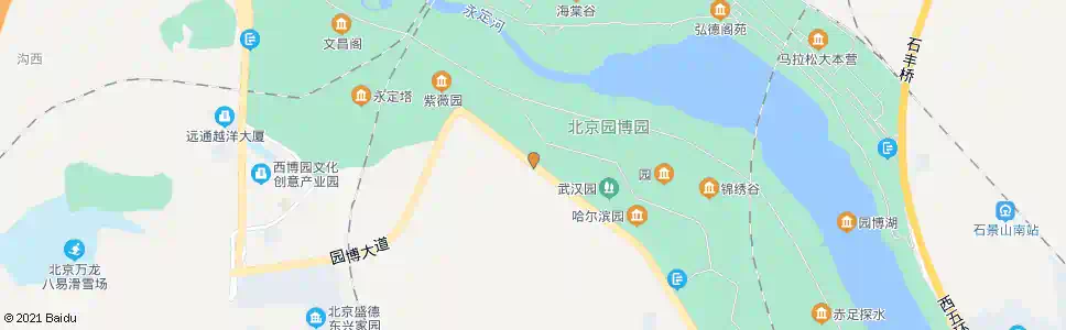 北京园博园五号门_公交站地图_北京公交_妙搜公交查询2025