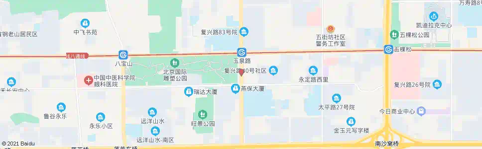 北京玉泉路口南_公交站地图_北京公交_妙搜公交查询2025