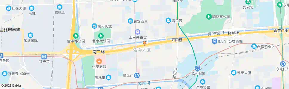北京右安门桥_公交站地图_北京公交_妙搜公交查询2025