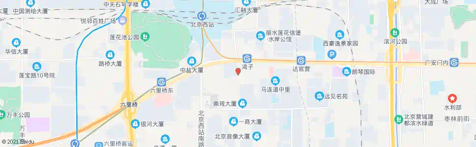 北京湾子路口南_公交站地图_北京公交_妙搜公交查询2025