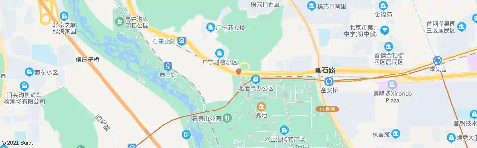 北京首钢小西门_公交站地图_北京公交_妙搜公交查询2025