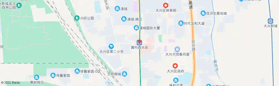 北京地铁黄村西大街站_公交站地图_北京公交_妙搜公交查询2025