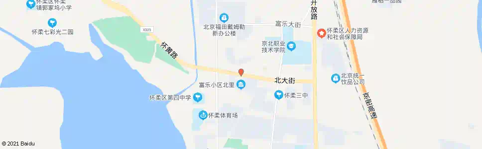 北京怀柔北大街_公交站地图_北京公交_妙搜公交查询2025