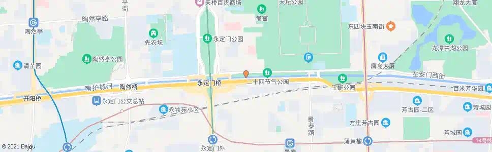 北京永定门东_公交站地图_北京公交_妙搜公交查询2025