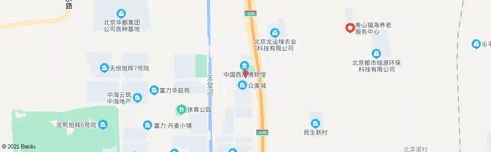 北京庞各庄桥西_公交站地图_北京公交_妙搜公交查询2025