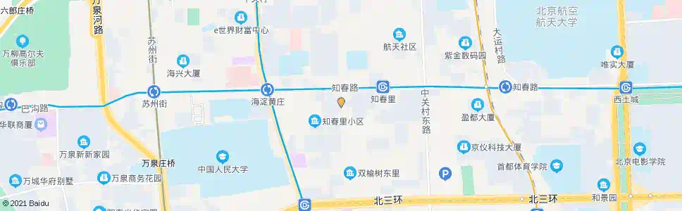 北京知春里路口南_公交站地图_北京公交_妙搜公交查询2025