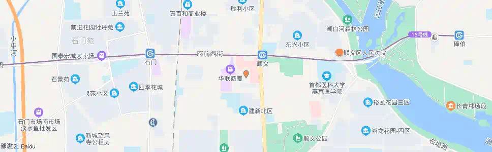北京顺义中医院_公交站地图_北京公交_妙搜公交查询2025