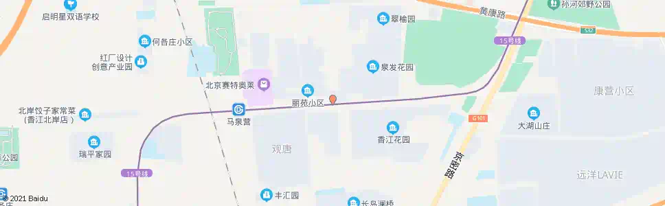 北京马泉营村南口_公交站地图_北京公交_妙搜公交查询2025