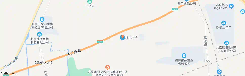 北京桃山小学_公交站地图_北京公交_妙搜公交查询2025