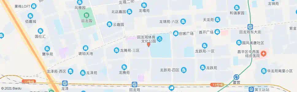 北京龙腾苑二区东门_公交站地图_北京公交_妙搜公交查询2025