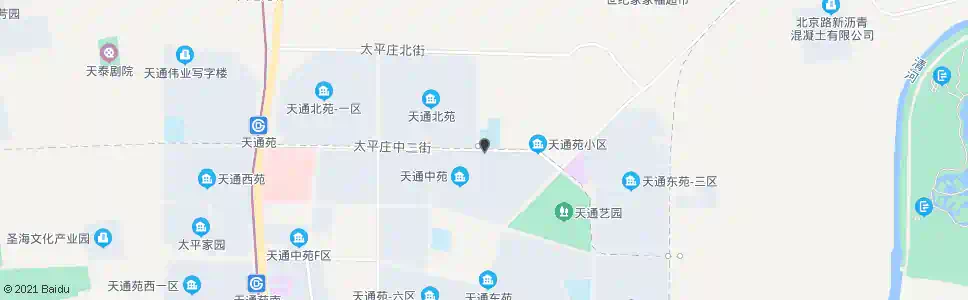 北京天通北苑三区南_公交站地图_北京公交_妙搜公交查询2025