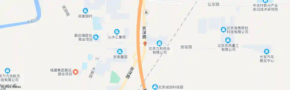 北京窦店环岛西_公交站地图_北京公交_妙搜公交查询2025