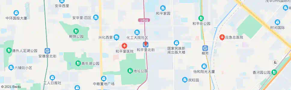 北京和平里北街_公交站地图_北京公交_妙搜公交查询2025