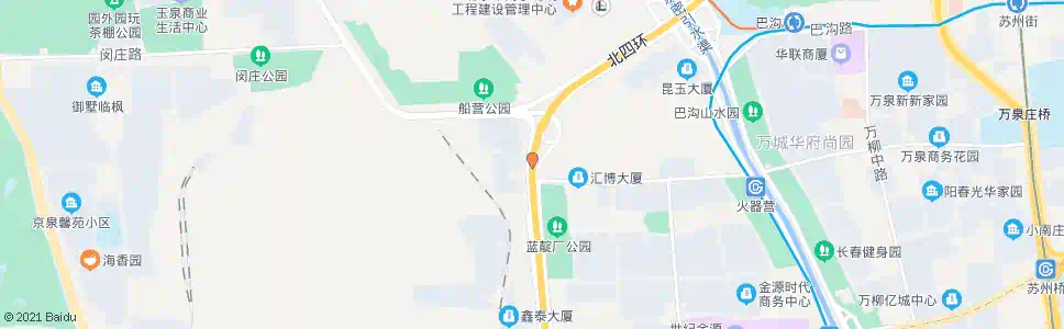 北京四海桥南_公交站地图_北京公交_妙搜公交查询2025