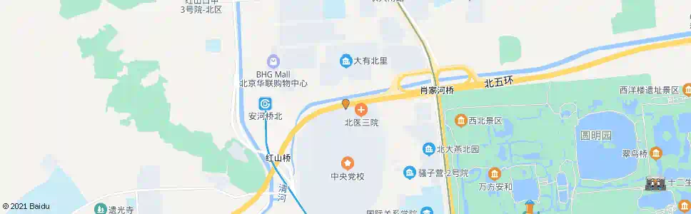 北京中央党校北门_公交站地图_北京公交_妙搜公交查询2025