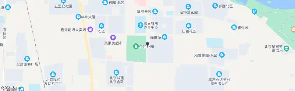 北京港馨家园_公交站地图_北京公交_妙搜公交查询2025