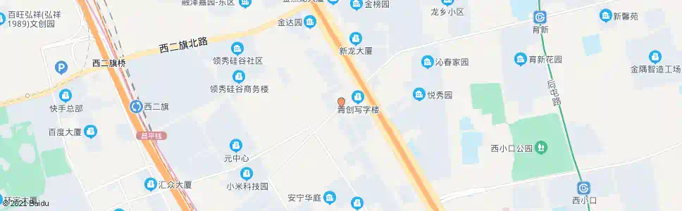北京西三旗桥西_公交站地图_北京公交_妙搜公交查询2025