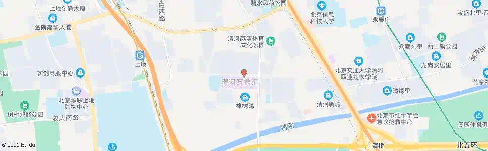 北京清河中街_公交站地图_北京公交_妙搜公交查询2025