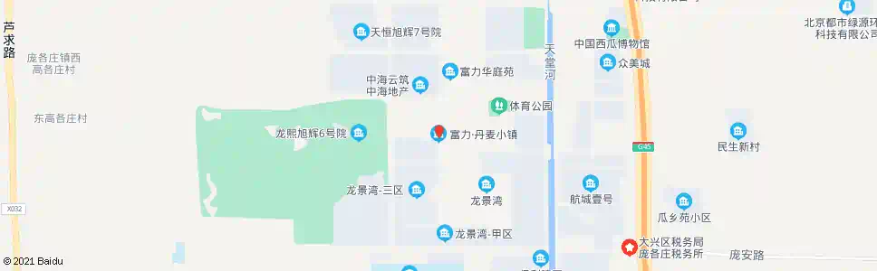 北京富力丹麦小镇北站_公交站地图_北京公交_妙搜公交查询2025