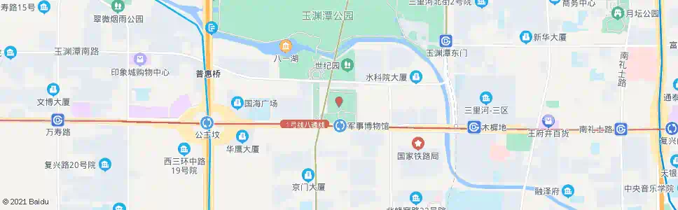 北京军事博物馆_公交站地图_北京公交_妙搜公交查询2025
