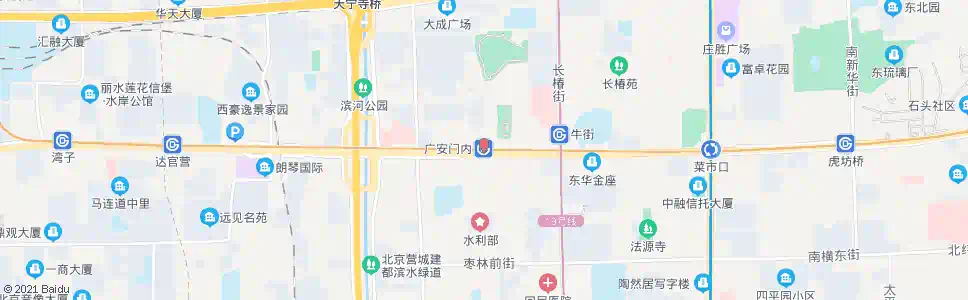 北京广安门内_公交站地图_北京公交_妙搜公交查询2025
