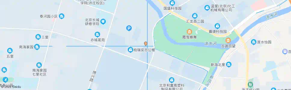 北京凉水河二街东口_公交站地图_北京公交_妙搜公交查询2025