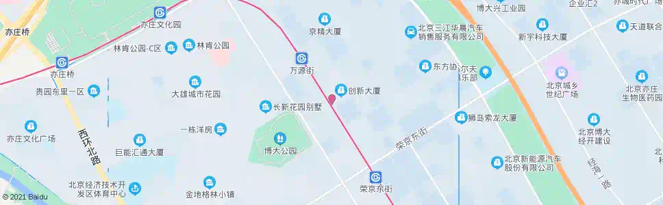 北京京开创业园_公交站地图_北京公交_妙搜公交查询2025