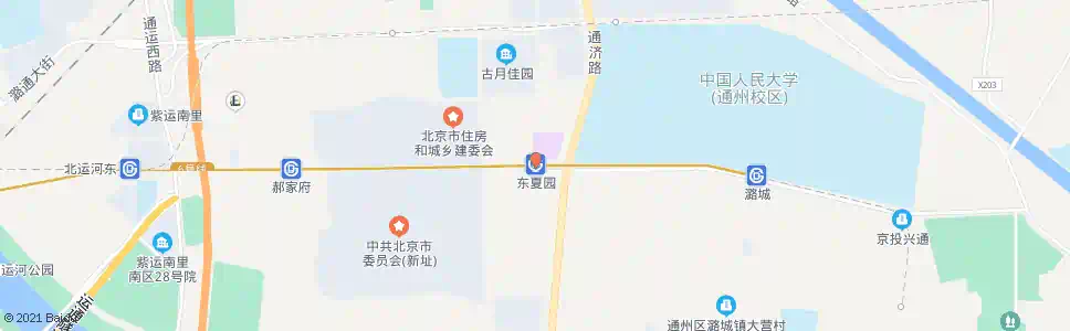 北京东夏园站_公交站地图_北京公交_妙搜公交查询2025