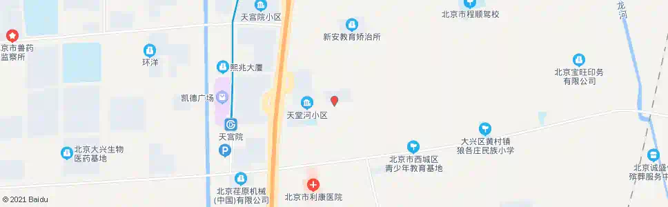 北京天堂河东区_公交站地图_北京公交_妙搜公交查询2025