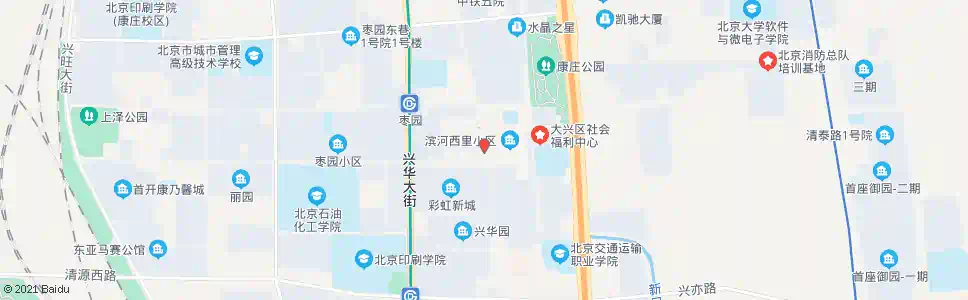 北京滨河西里_公交站地图_北京公交_妙搜公交查询2025
