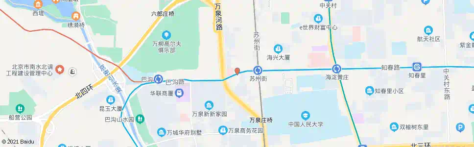 北京海淀南路西口_公交站地图_北京公交_妙搜公交查询2025