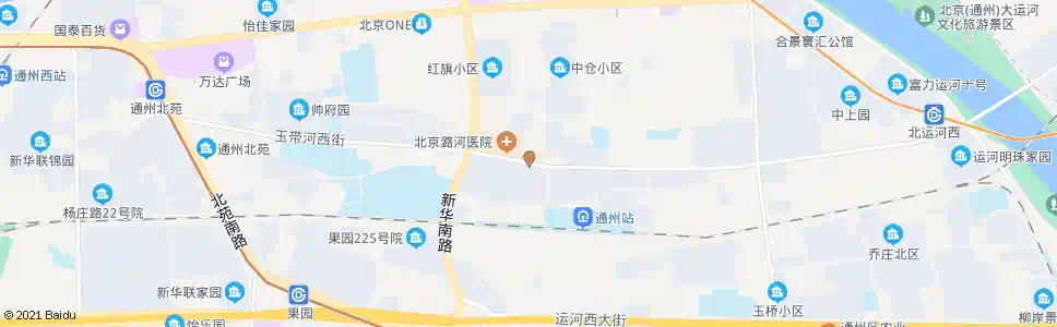 北京通州车站路口西_公交站地图_北京公交_妙搜公交查询2025