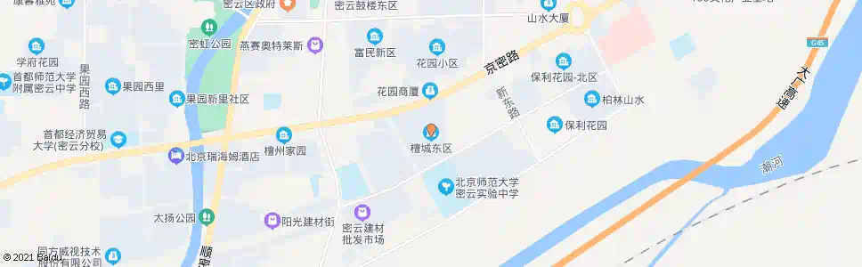 北京檀城东区_公交站地图_北京公交_妙搜公交查询2025