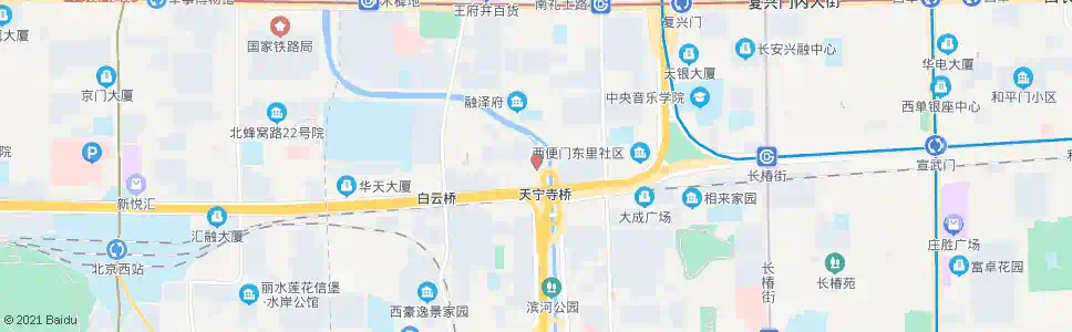 北京天宁寺桥北_公交站地图_北京公交_妙搜公交查询2025