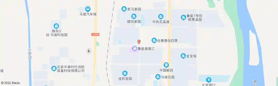 北京马坡二区_公交站地图_北京公交_妙搜公交查询2025