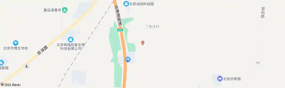 北京丁各庄南站_公交站地图_北京公交_妙搜公交查询2025