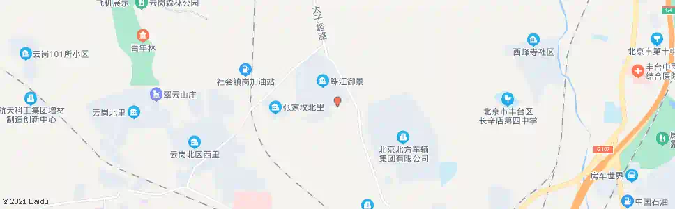 北京张家坟北(珠江御景嘉园)_公交站地图_北京公交_妙搜公交查询2025
