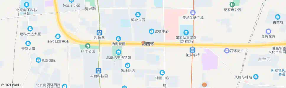 北京花乡桥西_公交站地图_北京公交_妙搜公交查询2025